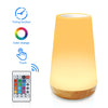 Wood grain remote control touch night light