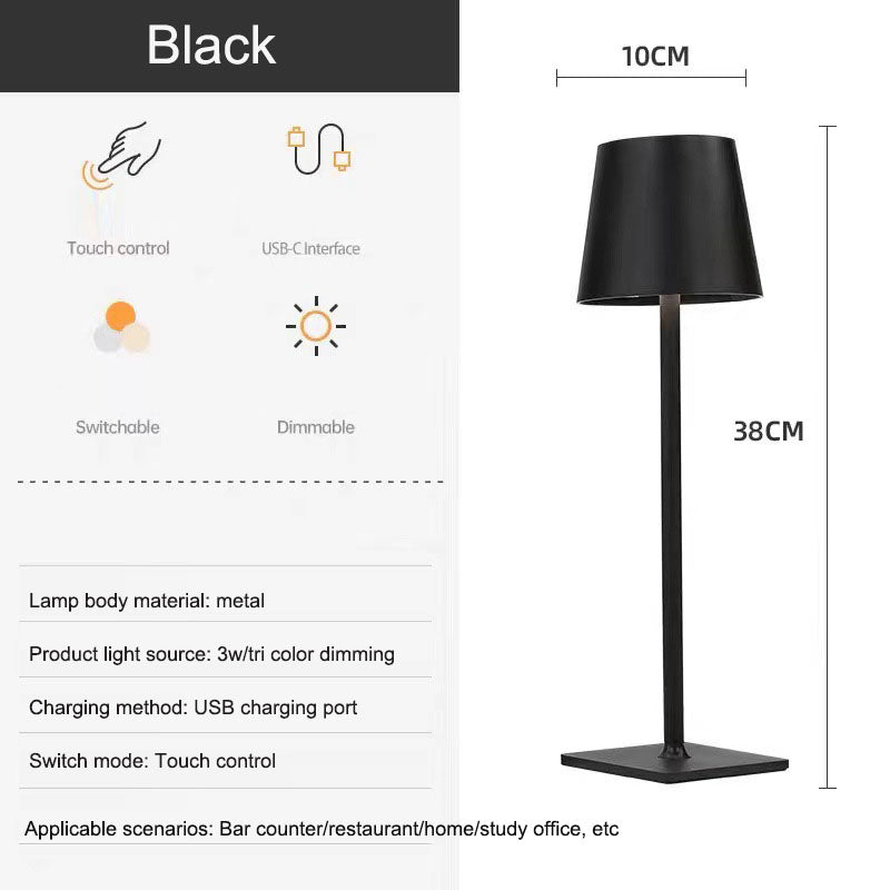 Nordic charging iron art high footed cup table lamp