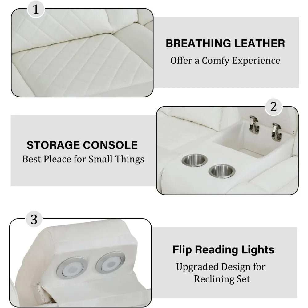 power reclining sectional sofa usb chargers