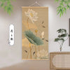 Lotus hanging painting, attracting wealth, getting rich, tea room living room decoration painting, home feng shui decoration