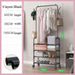 Cloth Storage Rack Floor Standing Shelf Hook Shoe Rack Coat Hanger Coat Racks Stand Bag Hat Storage Organizer Home Organizer