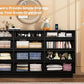 12 Drawers Dresser w/Power Outlet,60000-Colors Lights,63In Long Dresser Chest for Bedroom,Wooden Tall  Storage Cabinet