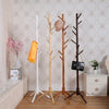 Wood Tree Coat Rack  Floor Hanging Clothes Rack Clothes Rack Bedroom Hat Stand Home Furniture Drying Rack With 8 Hooks