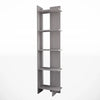 5 tier corner storage bookshelf shelving unit 45cm