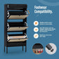 Shoe Cabinet, Shoe Rack Storage Organizer with 2 Flip Drawers, Natural Rattan Weave Shoe Storage Cabinet for Sneakers, Sl