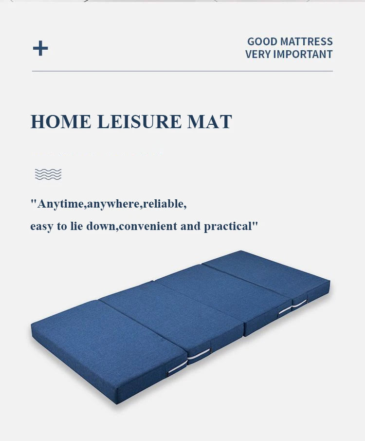 Single Memory Foam Folding Mattress Foldable Tatami Yoga Mat for Floor Sleeping School Office Lunch Break Portable Mattresses