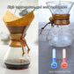 Chemex Coffee Hand Brewed Coffee Glass kettle 400ml/600ml/800ml Drip Wooden Collar Coffee Brew Kettle Coffee maker