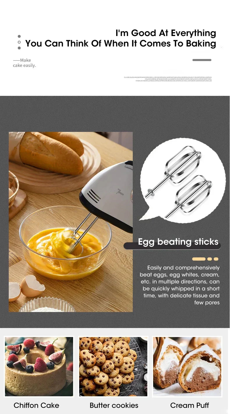 Multi functional electric mixer automatic handheld 