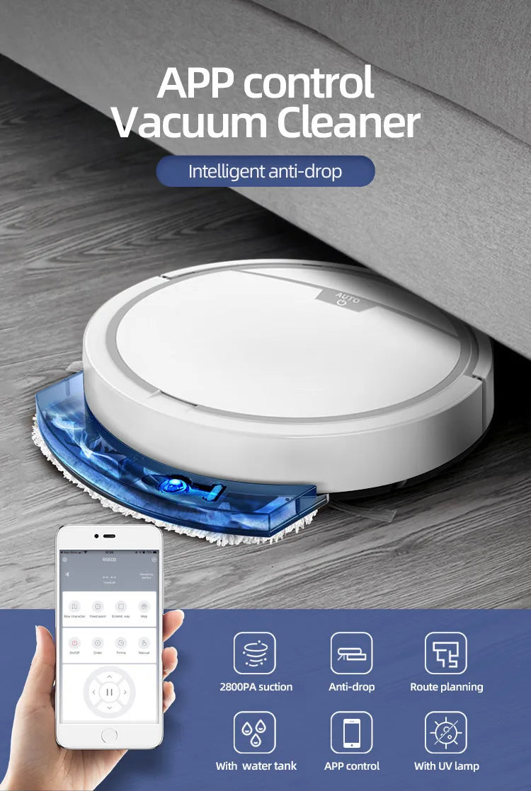 Automatic App Control Vacuum Cleaner Household Floor Sweeper