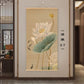 Lotus hanging painting, attracting wealth, getting rich, tea room living room decoration painting, home feng shui decoration