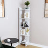 5 tier corner storage bookshelf shelving unit 45cm