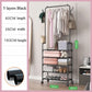 Cloth Storage Rack Floor Standing Shelf Hook Shoe Rack Coat Hanger Coat Racks Stand Bag Hat Storage Organizer Home Organizer