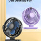 TOPK K60C 5000mAh Portable Mini Fan,Standing Fans for room,LED Display 360°Rotation Quiet Personal Desk Electric Fan for Camping