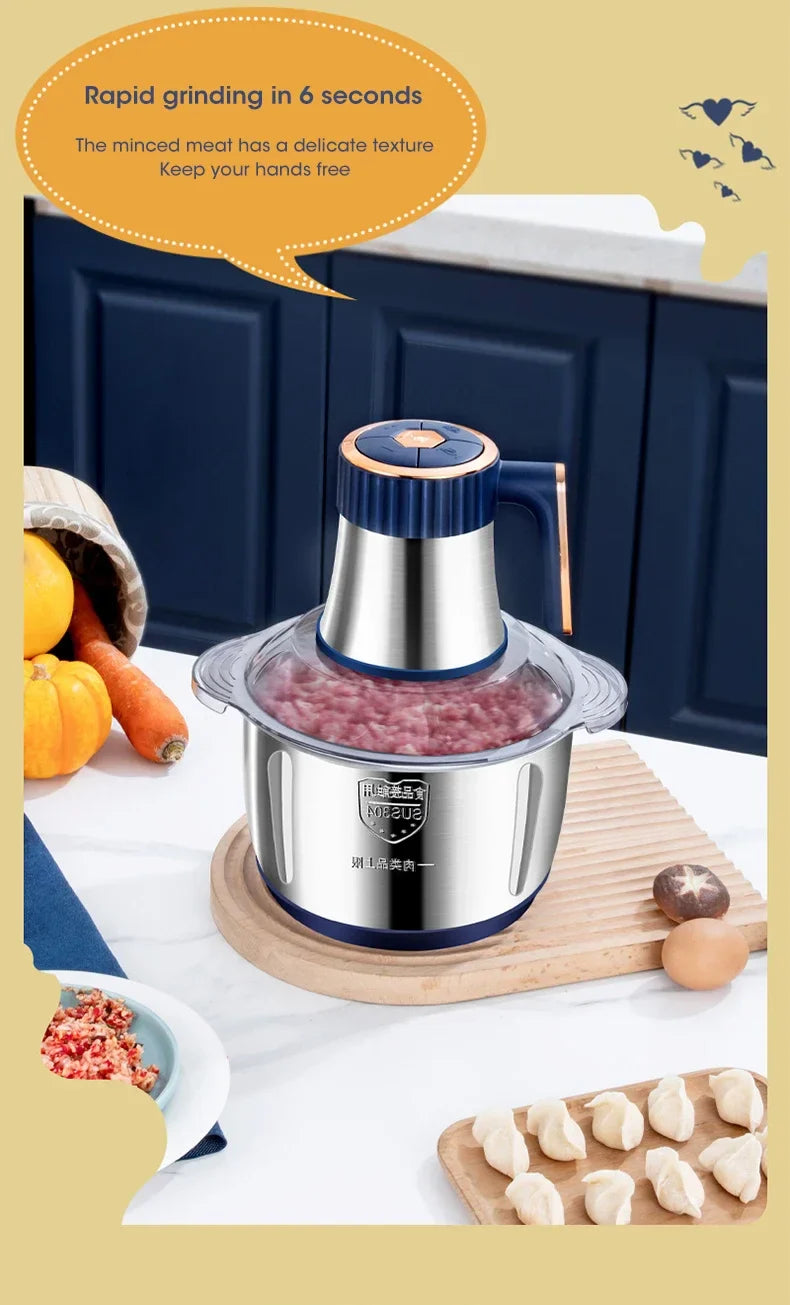 Electric Meat Grinder Chopper Stainless Steel Kitchen Machines