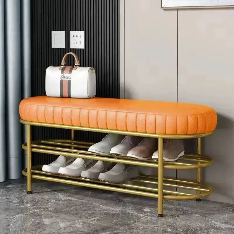 Shoes Stool At The Door of The House Entrance Stool Designer Cloakroom Sofa Stool Against The Wall Long Bench Bed End