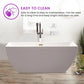 59" X 30" Acrylic Freestanding Bathtub | Home Improvement Bathtubs with Contemporary Design for Soaking and Bathing