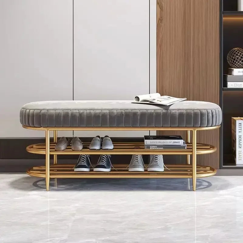 Shoes Stool At The Door of The House Entrance Stool Designer Cloakroom Sofa Stool Against The Wall Long Bench Bed End