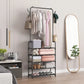 Cloth Storage Rack Floor Standing Shelf Hook Shoe Rack Coat Hanger Coat Racks Stand Bag Hat Storage Organizer Home Organizer